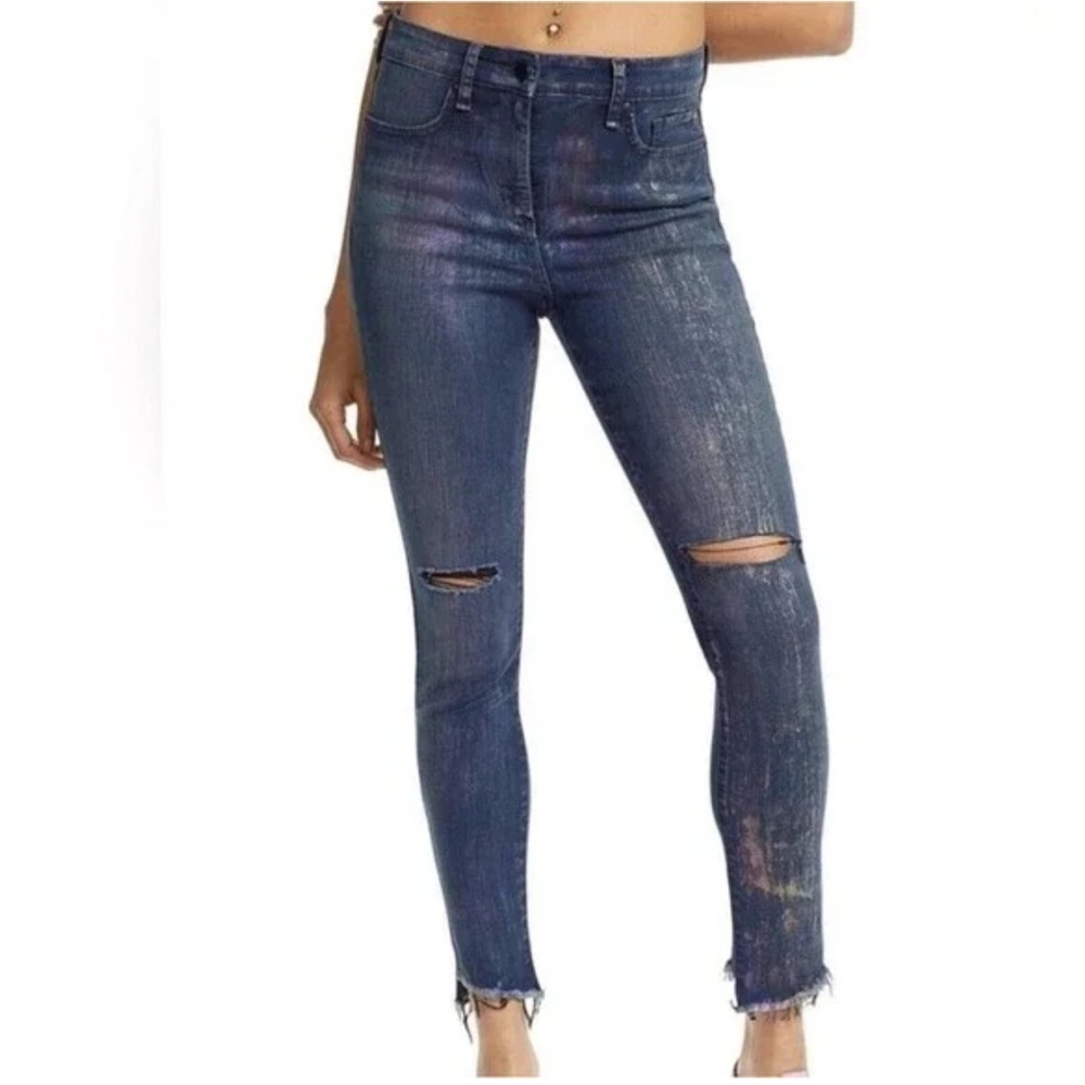 🩷🌹🌹Gorgeous Size 27  Circus NY Skinny blue iridescent shade Jeans. Size 27‼️‼️‼️